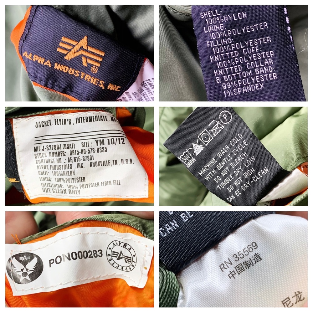 ALPHA INDUSTRIES MA-1 Classic Bomber Flight Jacket - Picture 15 of 16